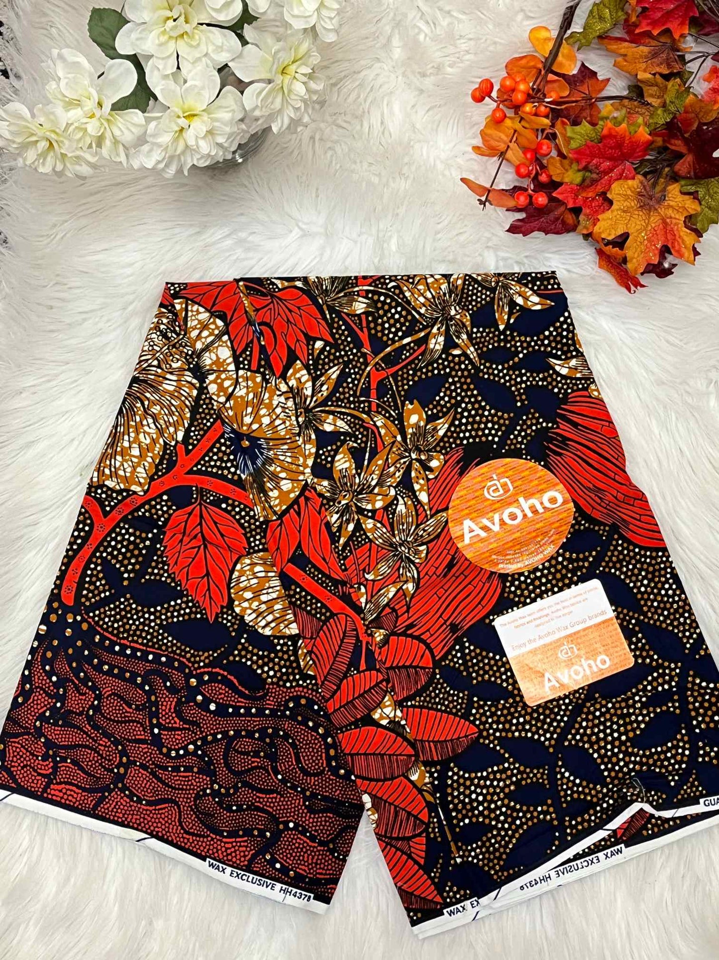 African Ankara Fabric - Geometric & Abstract Wax Print (Sold Per Yard)