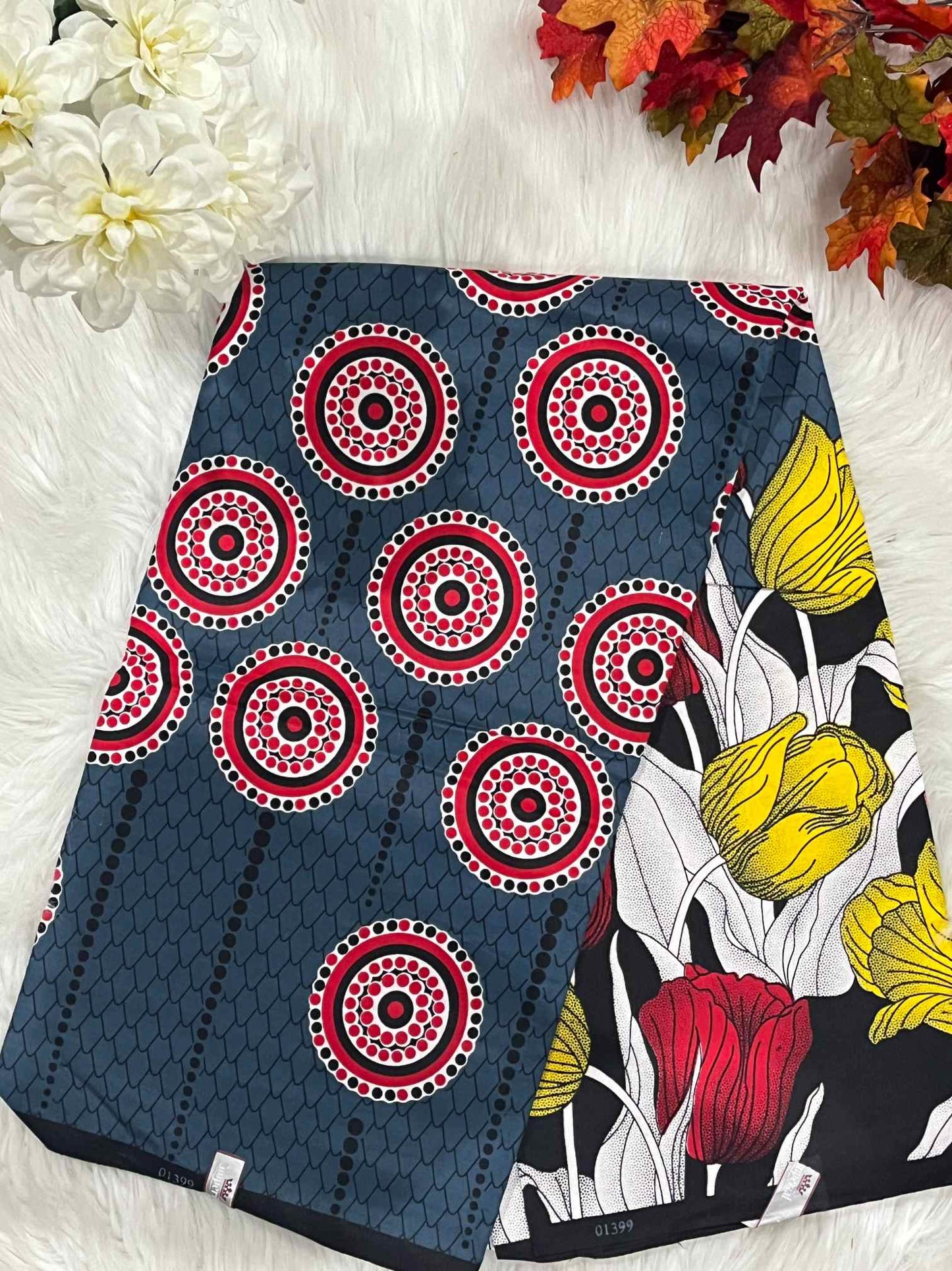 African Ankara Fabric - Geometric & Abstract Wax Print (Sold Per Yard)