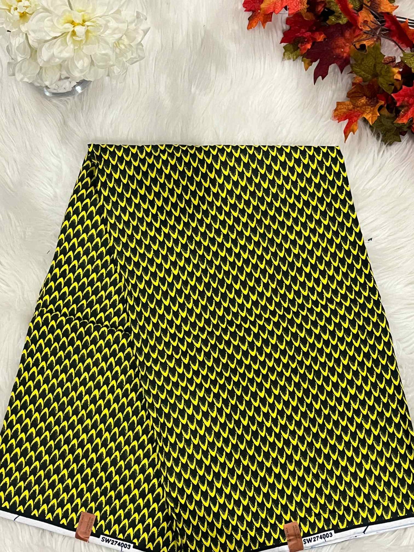 African Ankara Fabric - Geometric & Abstract Wax Print (Sold Per Yard)