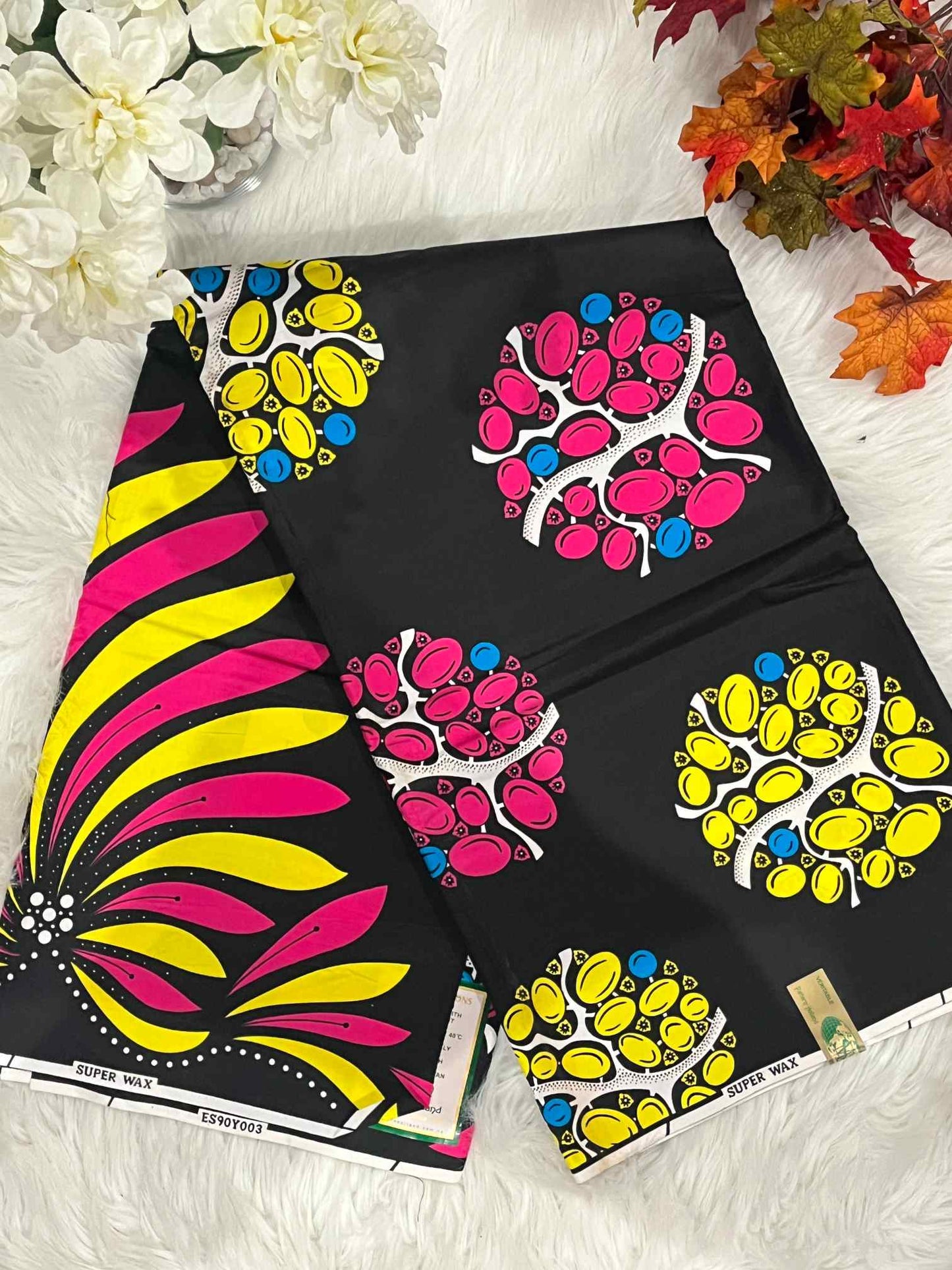 African Ankara Fabric - Geometric & Abstract Wax Print (Sold Per Yard)