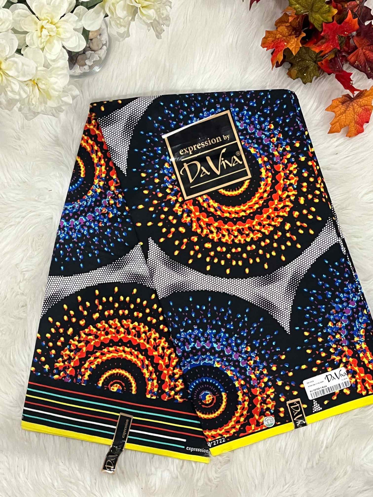African Ankara Fabric - Geometric & Abstract Wax Print (Sold Per Yard)