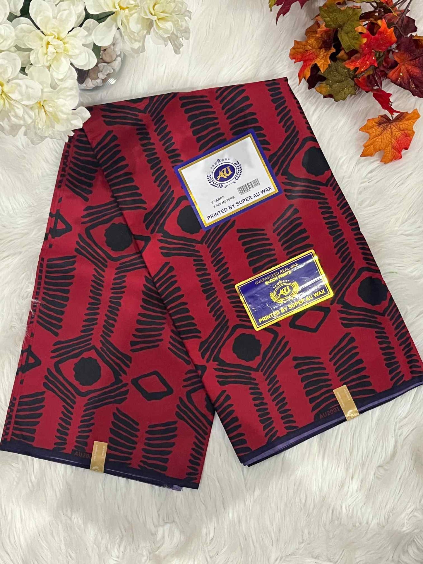 African Ankara Fabric - Geometric & Abstract Wax Print (Sold Per Yard)