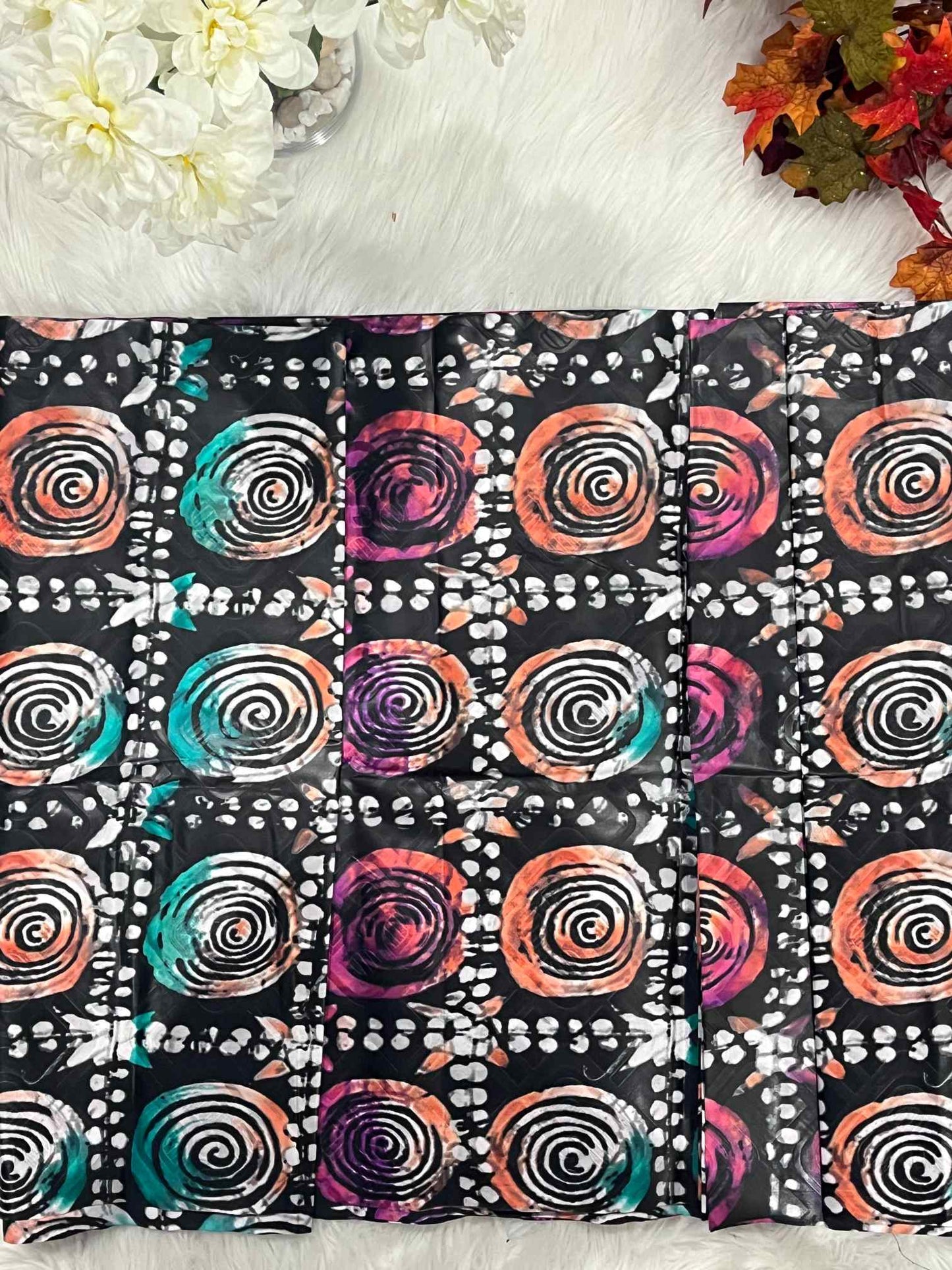 African Ankara Fabric - Geometric & Abstract Wax Print (Sold Per Yard)