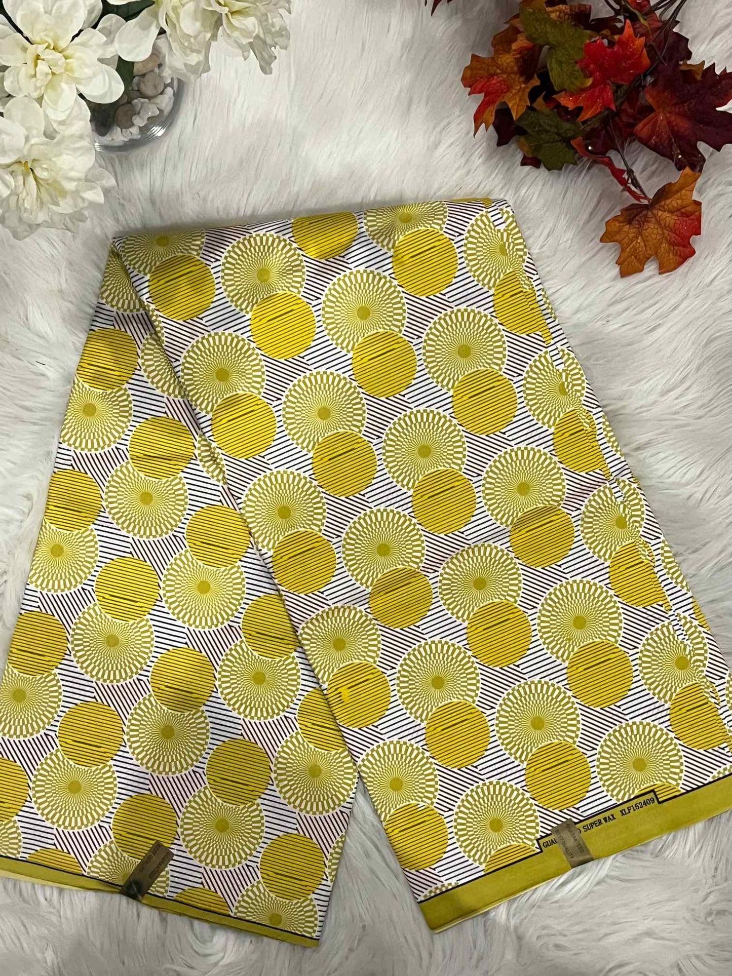 African Ankara Fabric - Geometric & Abstract Wax Print (Sold Per Yard)