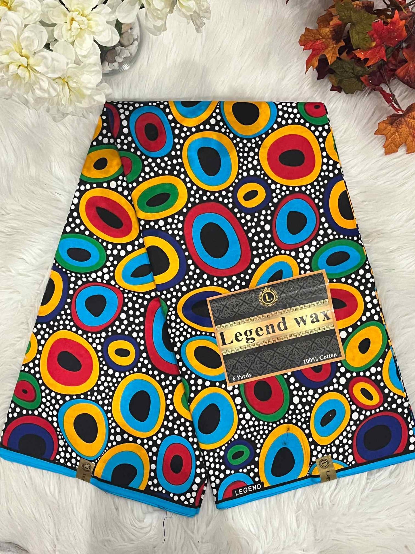 African Ankara Fabric - Geometric & Abstract Wax Print (Sold Per Yard)