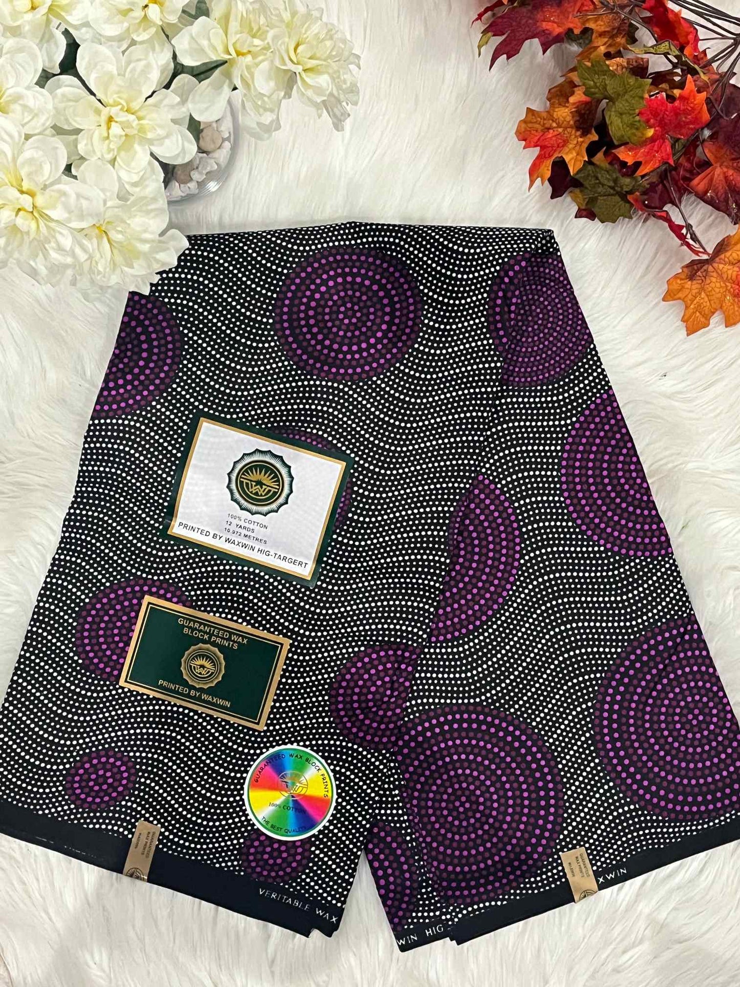 African Ankara Fabric - Geometric & Abstract Wax Print (Sold Per Yard)