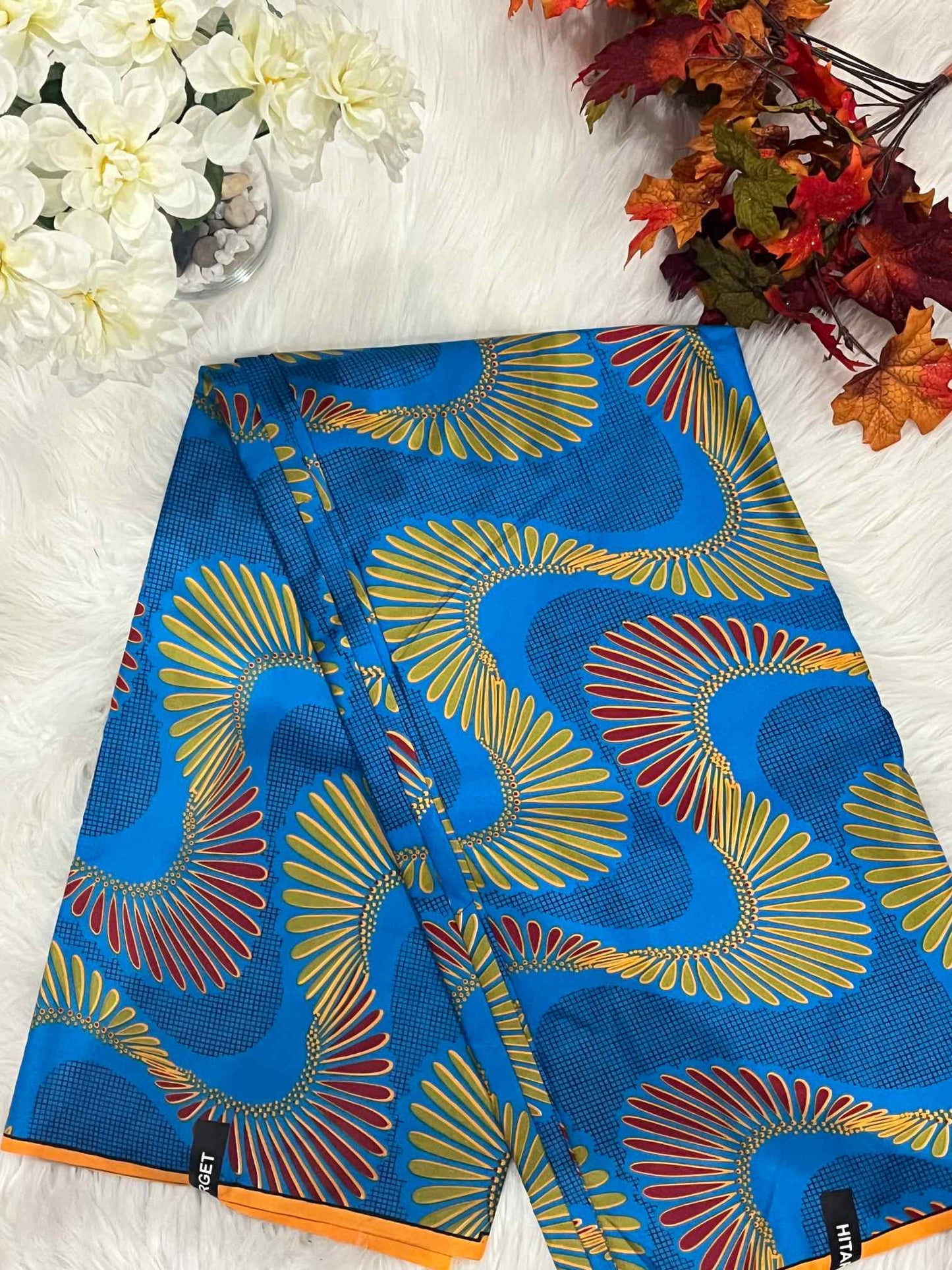 African Ankara Fabric - Geometric & Abstract Wax Print (Sold Per Yard)
