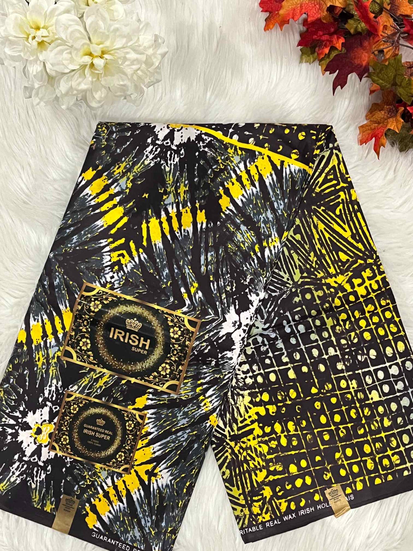 African Ankara Fabric - Flower Design Wax Print (Sold Per Yard)