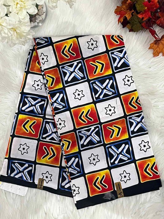 African Ankara Fabric - African Wax Print (Sold Per Yard)