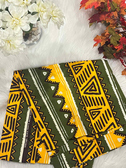 African Ankara Fabric - African Wax Print (Sold Per Yard)