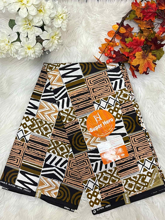 African Ankara Fabric - African Wax Print (Sold Per Yard)