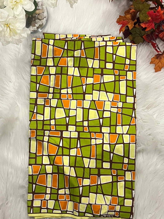 African Ankara Fabric - Geometric & Abstract Wax Print (Sold Per Yard)