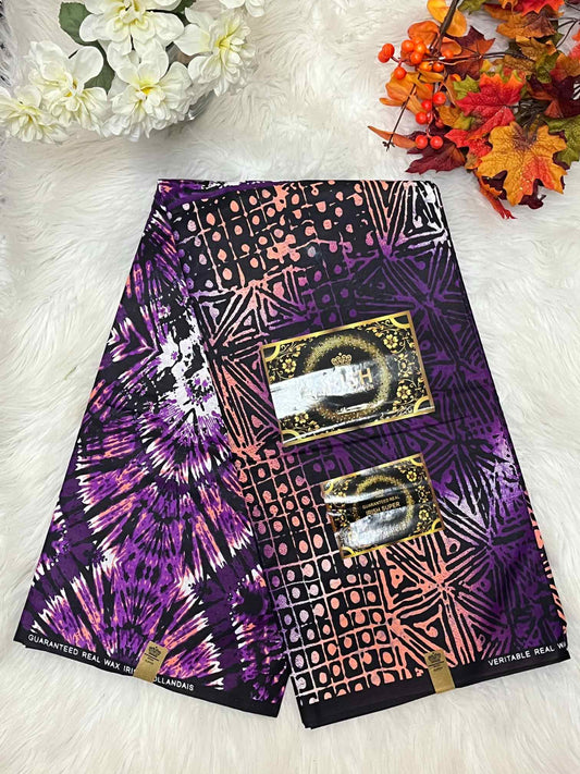 African Ankara Fabric - Geometric & Abstract Wax Print (Sold Per Yard)