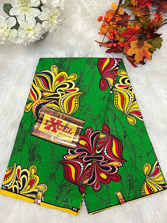 African Ankara Fabric - Geometric & Abstract Wax Print (Sold Per Yard)