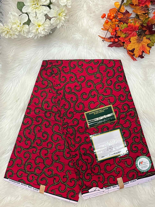 African Ankara Fabric - Geometric & Abstract Wax Print (Sold Per Yard)