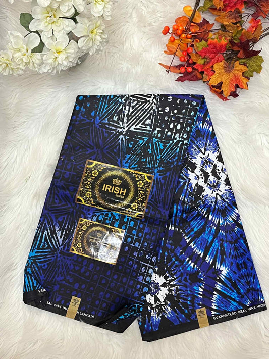 African Ankara Fabric - Geometric & Abstract Wax Print (Sold Per Yard)