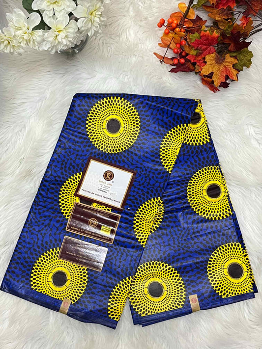 African Ankara Fabric - Geometric & Abstract Wax Print (Sold Per Yard)