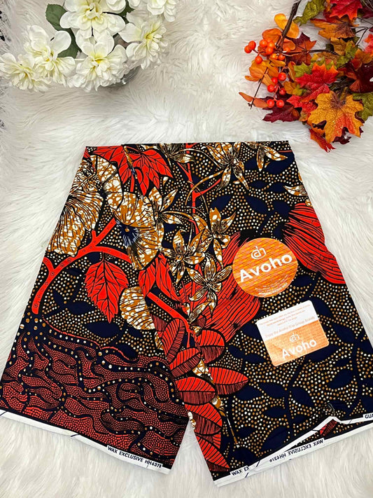 African Ankara Fabric - Geometric & Abstract Wax Print (Sold Per Yard)
