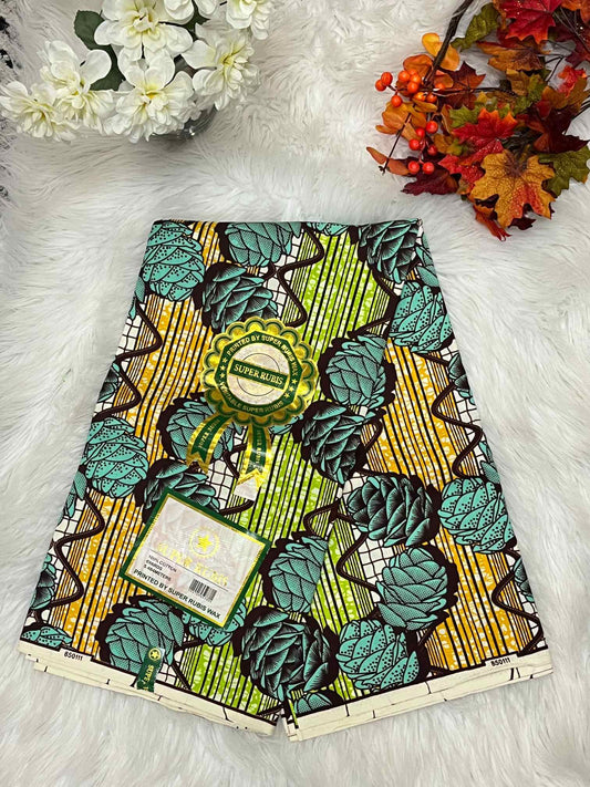 African Ankara Fabric - Geometric & Abstract Wax Print (Sold Per Yard)