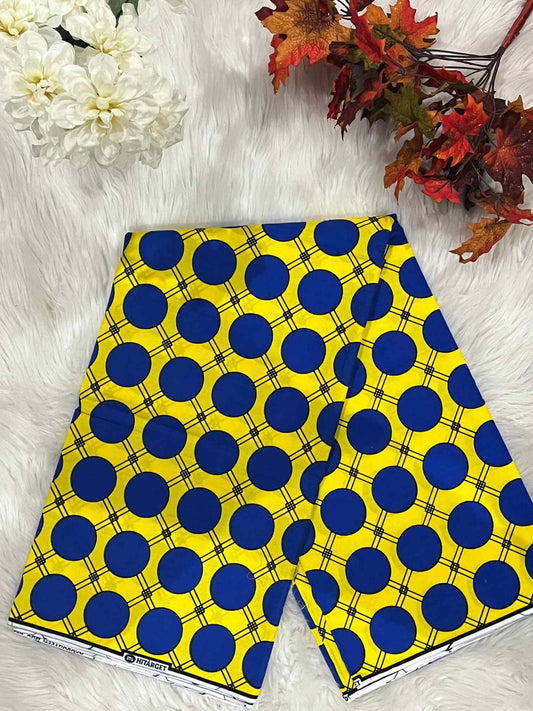 African Ankara Fabric - Geometric & Abstract Wax Print (Sold Per Yard)