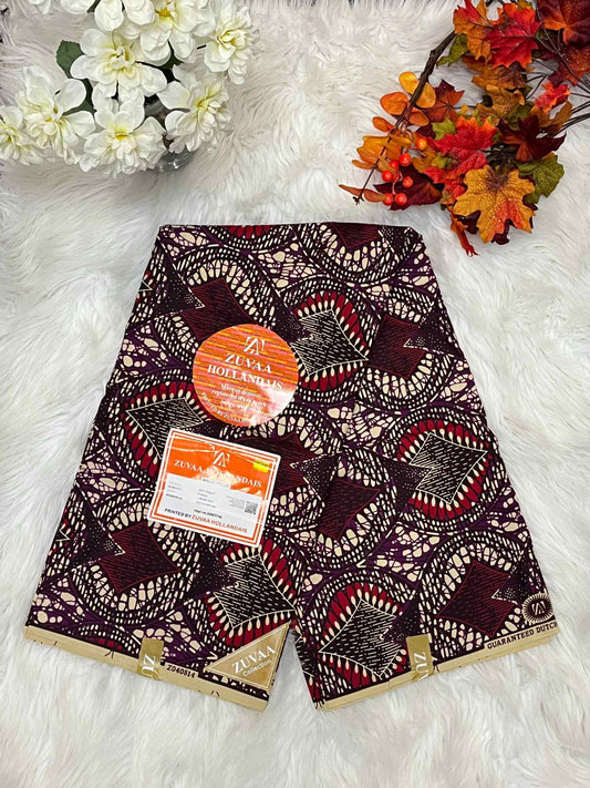 African Ankara Fabric - Geometric & Abstract Wax Print (Sold Per Yard)