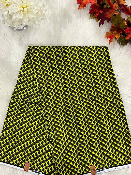 African Ankara Fabric - Geometric & Abstract Wax Print (Sold Per Yard)