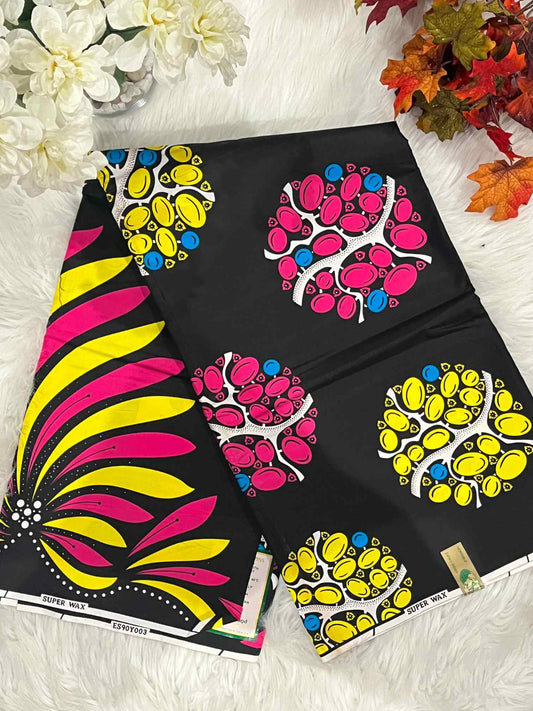 African Ankara Fabric - Geometric & Abstract Wax Print (Sold Per Yard)