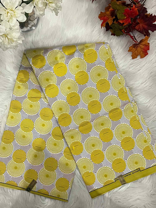 African Ankara Fabric - Geometric & Abstract Wax Print (Sold Per Yard)