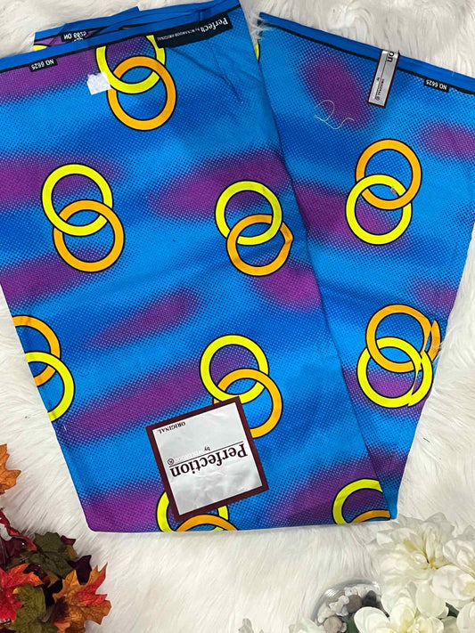 African Ankara Fabric - Geometric & Abstract Wax Print (Sold Per Yard)
