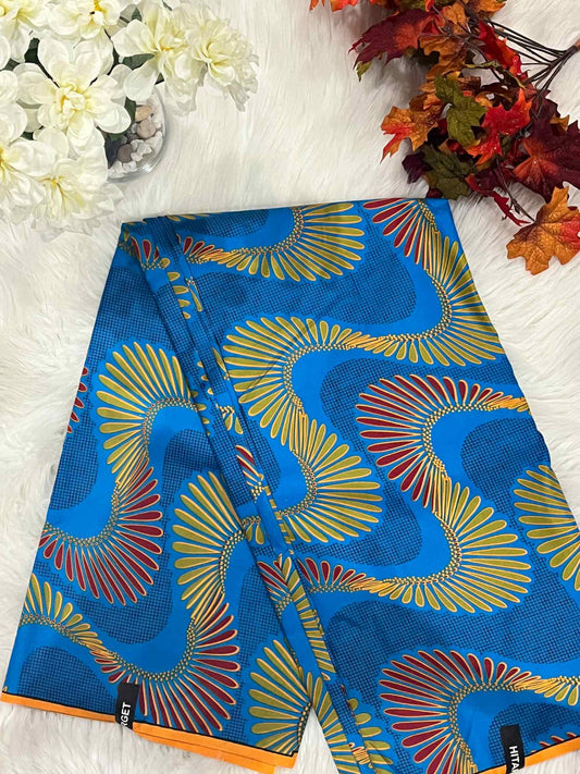 African Ankara Fabric - Geometric & Abstract Wax Print (Sold Per Yard)