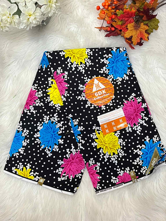 African Ankara Fabric - Geometric & Abstract Wax Print (Sold Per Yard)