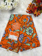 African Ankara Fabric - Flower Design Wax Print (Sold Per Yard)